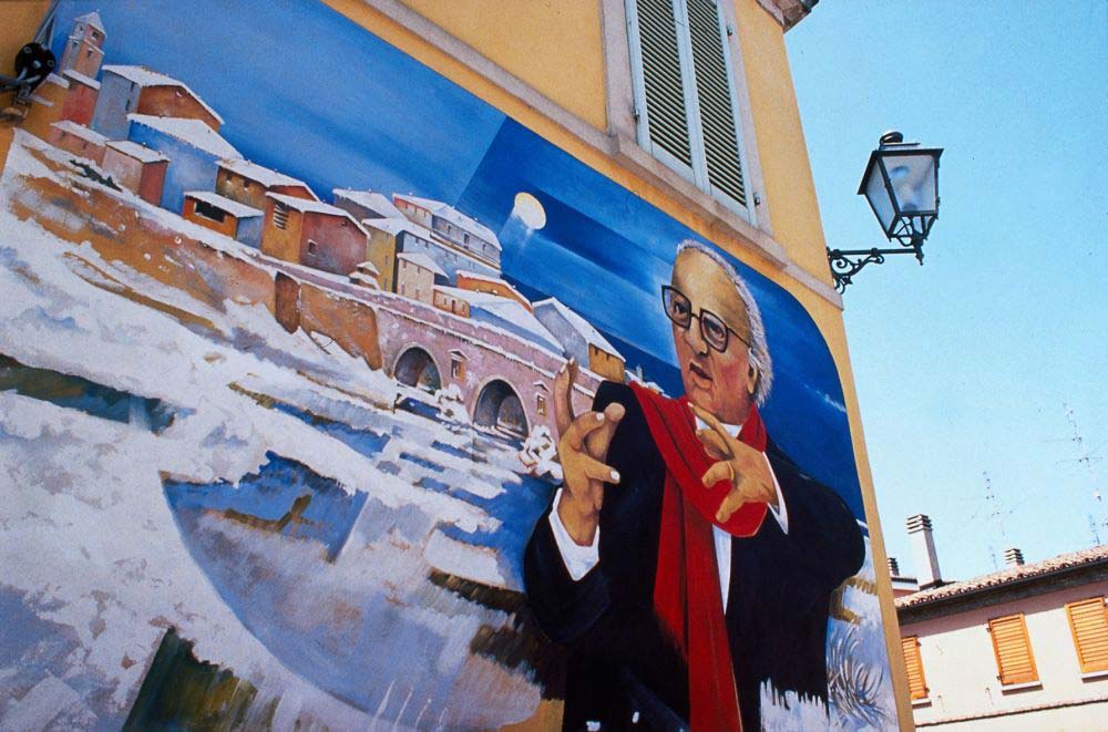 Murales Federico Fellini a Rimini