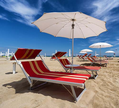 Spiaggia con servizi a Rimini